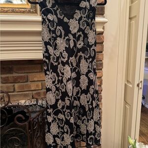 Nordstrom sleeveless 100% rayon knee length dress - sz 10 good condition